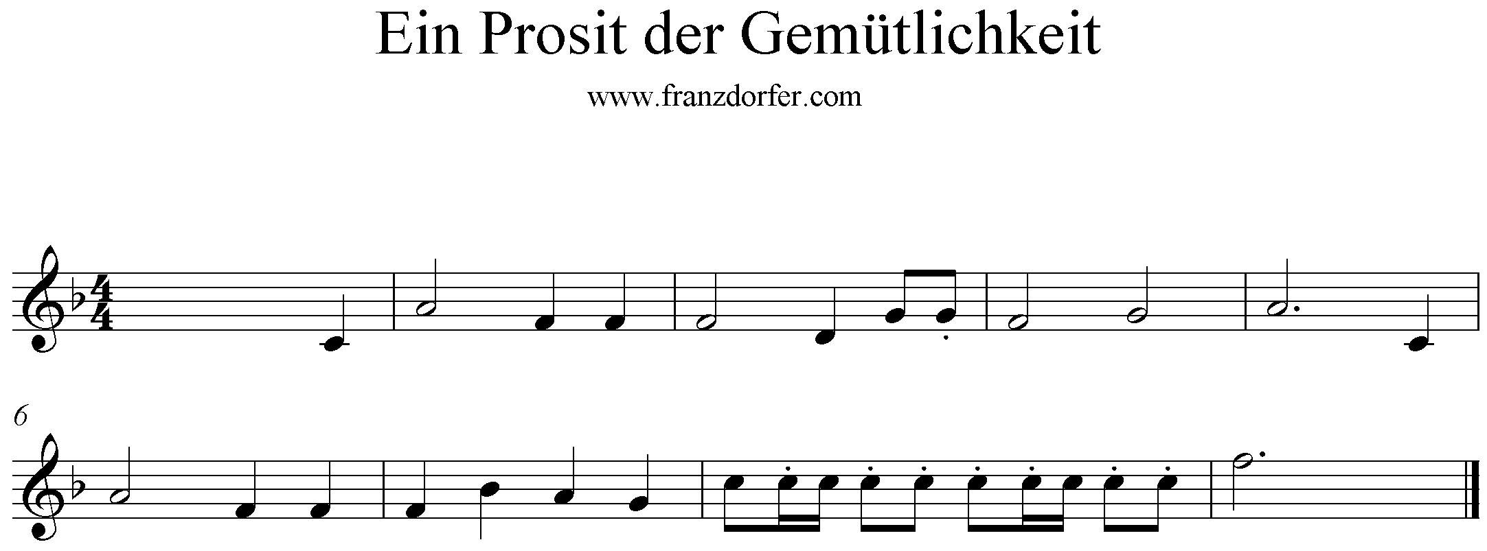 Ein Prosit der Gemütlichkeit